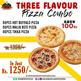 Three Flavour Pizza Combo