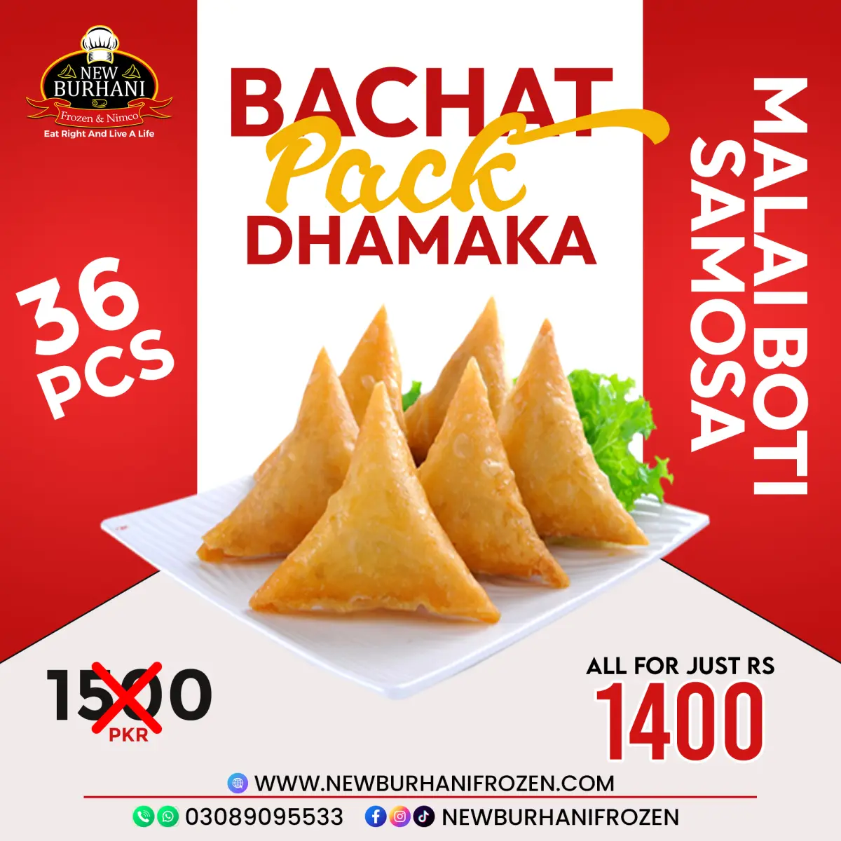 Malai Boti Samosa