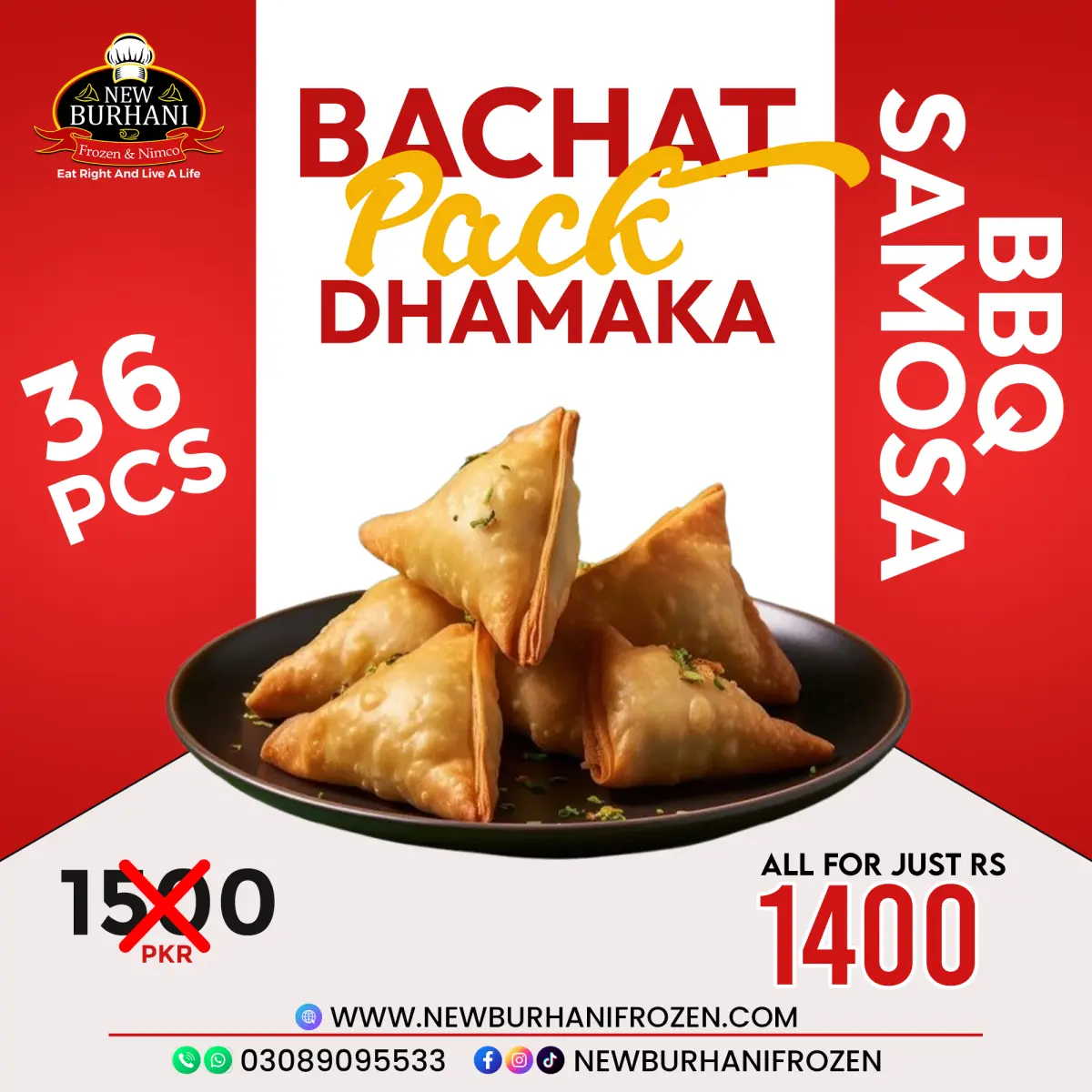 Bar b q samosa