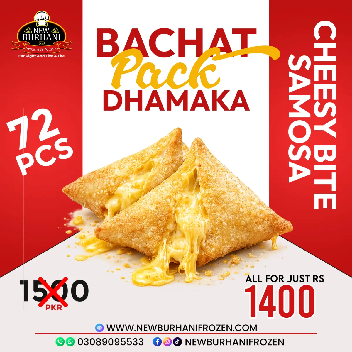 Cheesy Bite Samosa