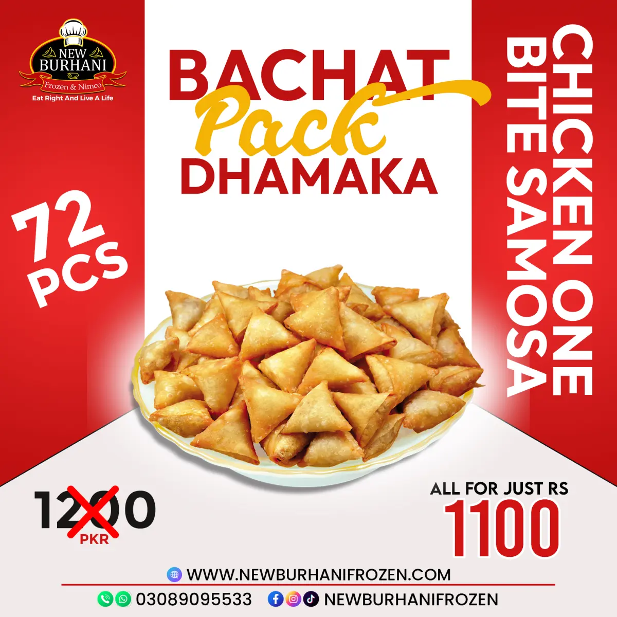 Chicken One Bite Samosa