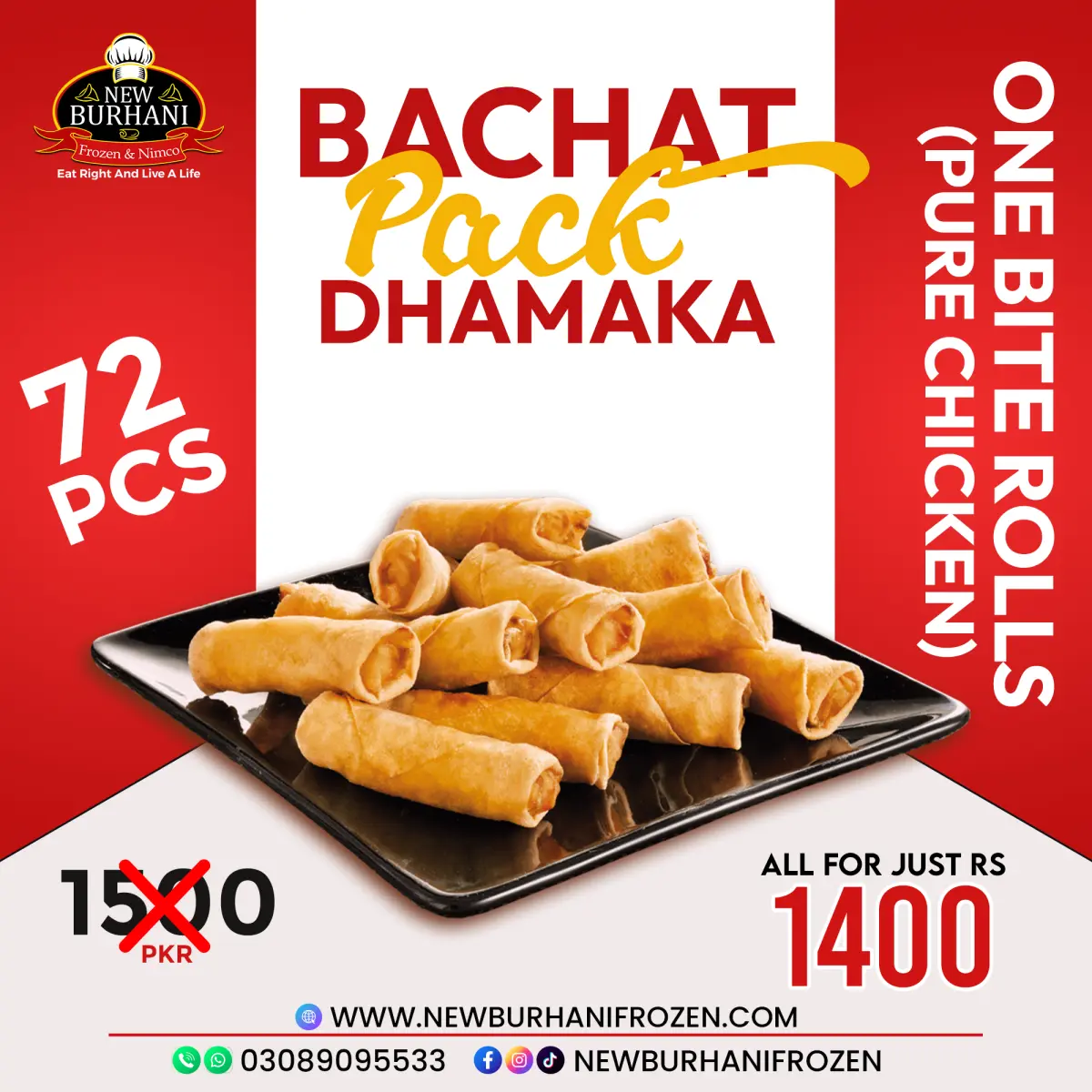 One Bite Rolls (Pure Chicken)